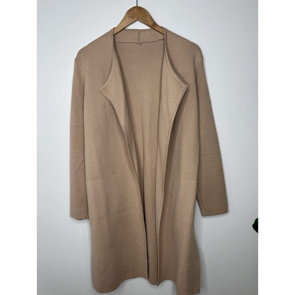 CHICWISH Women's‎ Classy Light Tan Open Front Knit Coat Cardigan XS/S